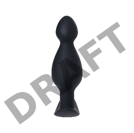 Анальная пробка A-Toys by TOYFA, размер M, силикон, черная, 11,5 см