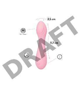 Мини вибратор Mephona, цвет Розовый (SOLAR)