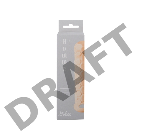 Телесный фаллоудлинитель Homme Long - 13,5 см.