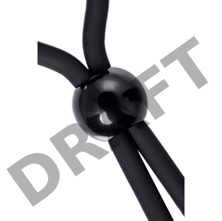 Лассо на пенис A-toys by TOYFA Ect, силикон, черное, 14 см