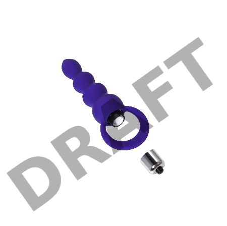 Анальная втулка ToDo by Toyfa Twisty, силикон, фиолетовая, 14 см, Ø 3,2 см