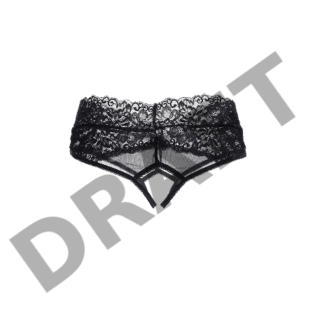 Эротические трусики Erolanta Rebecca, черный (42-44)