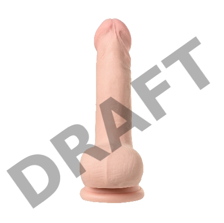 Реалистичный вибратор TOYFA RealStick Elite Vibro, TPR, телесный, 10 режимов вибрации, 18,5 см