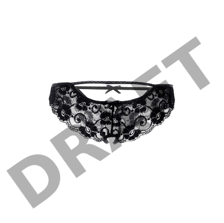 Эротические трусики Erolanta Jennifer, черный (42-44)