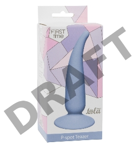 Голубая анальная пробка P-spot Teazer Blue - 12,2 см.