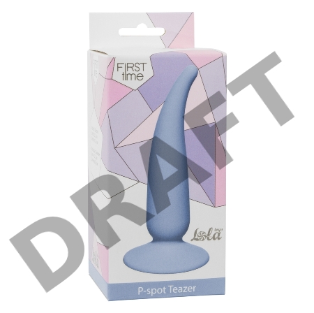 Голубая анальная пробка P-spot Teazer Blue - 12,2 см.