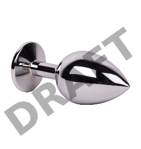 Большой стальной плаг с оранжевым кристаллом Juicy Orange - 9,5 см.