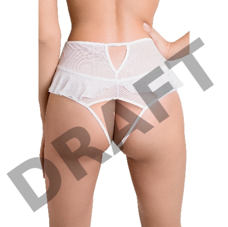 Эротические трусики с высокой посадкой Erolanta Lana, белый (54-56)