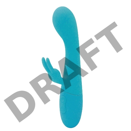 Вибратор кролик Naya, цвет аквамарин (SOLAR collection)