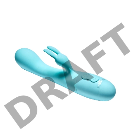 Вибратор кролик Naya, цвет аквамарин (SOLAR collection)