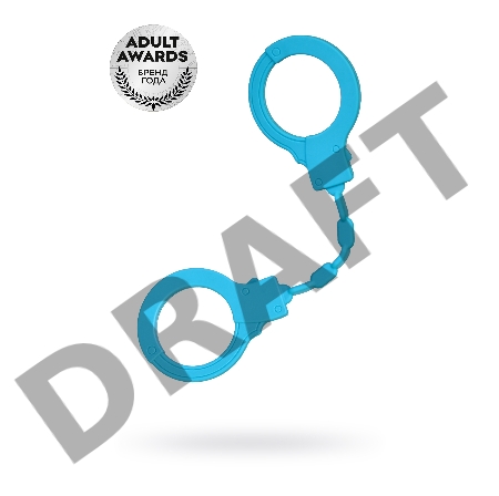 Силиконовые наручники A-Toys by TOYFA Celet, силикон, голубые, 33 см