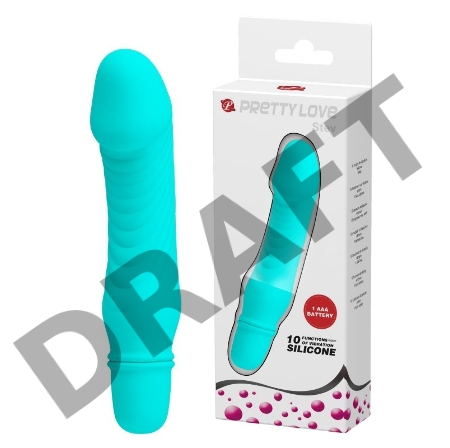 Компактный вибратор Stev цвета мяты - 13,5 см.