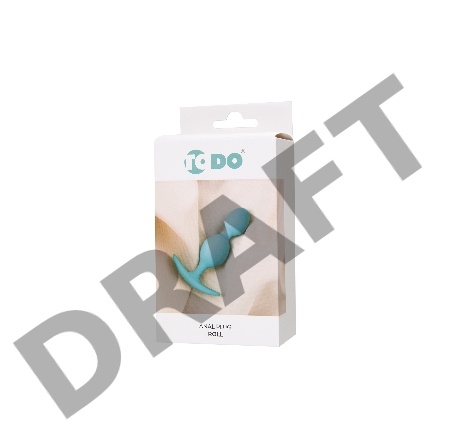 Анальная втулка ToDo by Toyfa Roll, силикон, мятная, 9,2 см, Ø 2,7 см