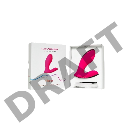 Вибратор Flexer Lovense, силикон, розовый, 10,1 см