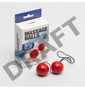 Красные массажные вагинальные шарики