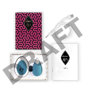 Бирюзовое виброяйцо на радиоуправлении Anna Vibrating Egg Remote