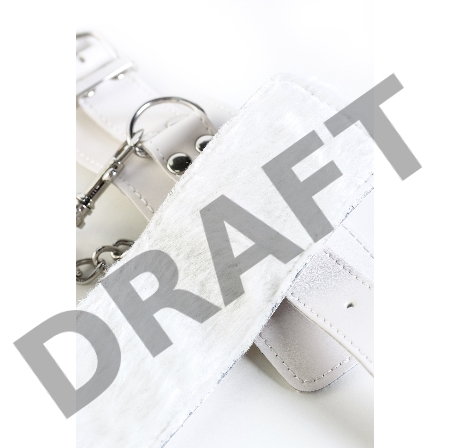 Наручники TOYFA Theatre кожаные белые