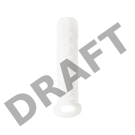 Белый фаллоудлинитель Homme Long - 13,5 см.