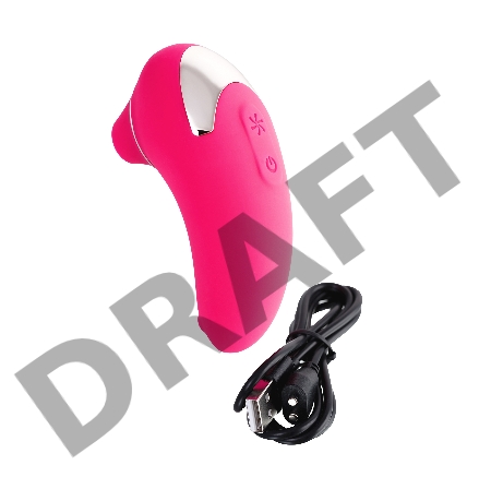 Вакуум-волновой бесконтактный стимулятор клитора L'EROINA by TOYFA Laly, силикон, розовый, 10 см