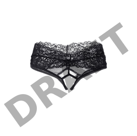 Эротические трусики Erolanta Rebecca, черный (46-48)