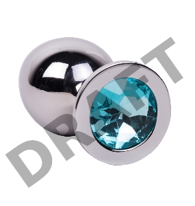 Большой стальной плаг с голубым кристаллом High Sky - 9,5 см.