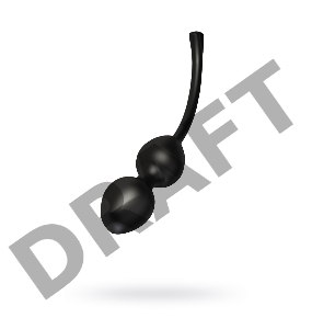 Вагинальные шарики Mystim Jane Wonda Geisha Balls duo, электростимуляция, силикон, черные, Ø 3,5 см