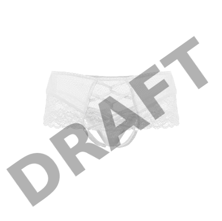 Эротические трусики с имитацией шнуровки Erolanta Cheryl, белый (46-48)