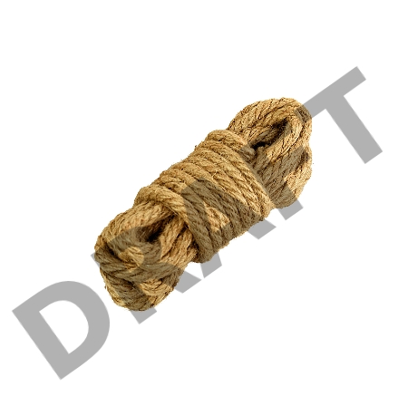 Джутовая веревка, бежевая, 5 м