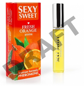 Парфюмированное средство для тела с феромонами Sexy Sweet с ароматом апельсина - 10 мл.