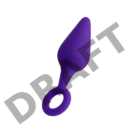 Анальная втулка ToDo by Toyfa Bung, водонепроницаемая, силикон, фиолетовая, 11,5 см, Ø 3,3 см