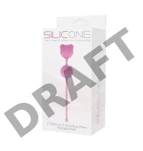 Розовые вагинальные шарики PUSSYNUT DOUBLE SILICONE