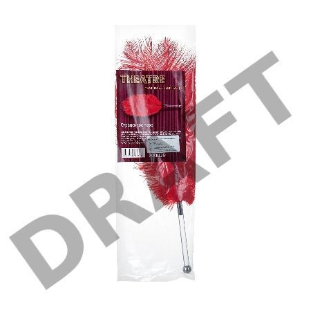 Перо TOYFA Theatre, страусиное, прозрачное, 40 см