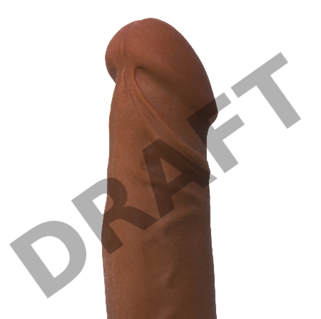 Реалистичный вибратор TOYFA RealStick Elite Mulatto, коричневый, 13 см