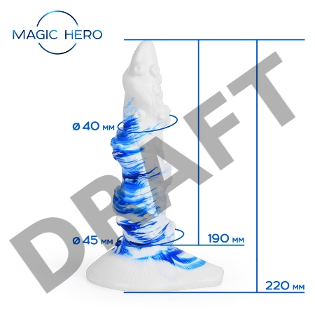 ФАЛЛОИМИТАТОР L рабочей части 190 мм D 45 мм