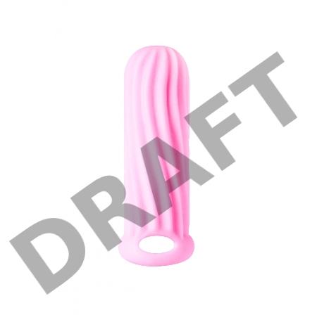 Розовый фаллоудлинитель Homme Wide - 13 см.