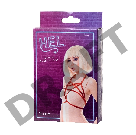 Стреп H.E.L. Essie, текстиль, красный, OS