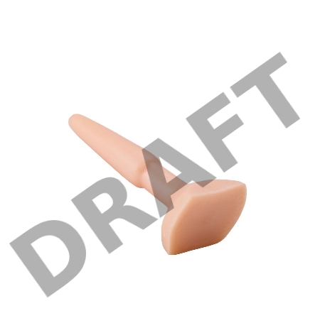 Классический анальный плаг телесного цвета - 11,5 см.