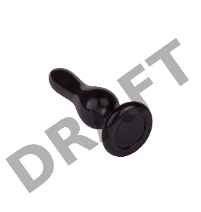 Черная анальная пробка MAGNUM 11 - 11 см.