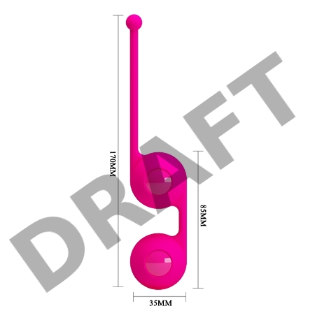 PrettyLove Kegel Tighten Up III, вагинальные шарики на сцепке