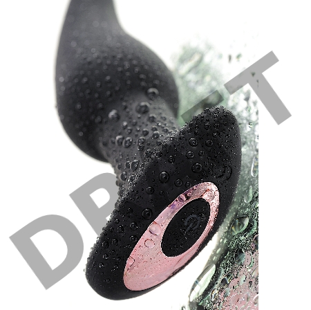 Анальная втулка Erotist Hurricane, силикон, черный, 14 см