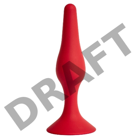 Анальная пробка Gravity  цвет бордовый