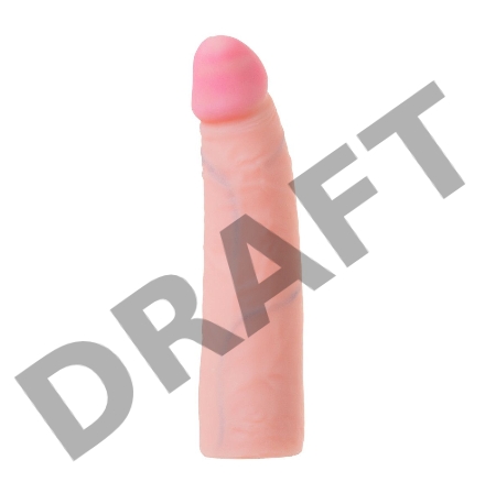 Страпон LoveToy с поясом Harness, с 2 насадками, реалистичный, neoskin, телесный, 18 см