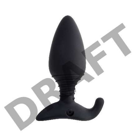 Анальная втулка LOVENSE Hush (L), силикон, черная, 12,1 см