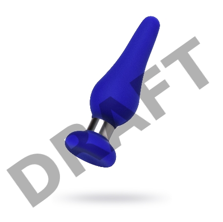 Анальная втулка ToDo by Toyfa Сlassic, размер S, силикон, синяя, 10 см, Ø 3 см