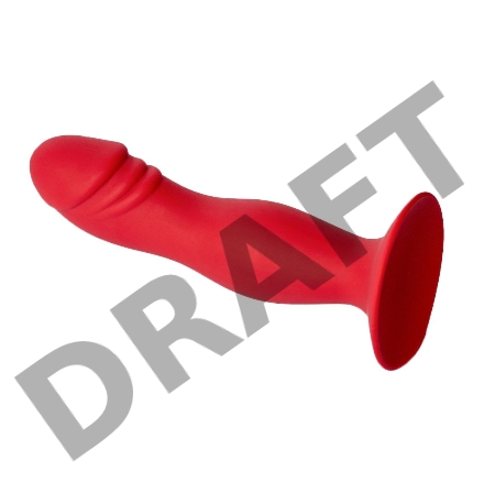 Анальная пробка Hercules, диаметр 3,5 см, длина 16 см , цвет бордовый