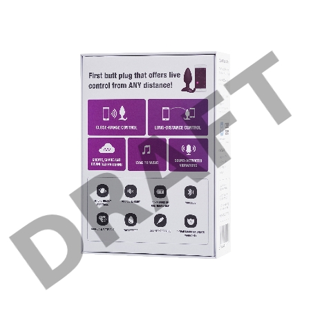 Анальная втулка LOVENSE Hush (L), силикон, черная, 12,1 см