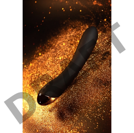 Нереалистичный вибратор WANAME D-SPLASH STREAM, силикон, черный, 21 см