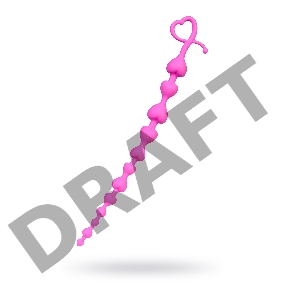 Анальная цепочка ToDo by Toyfa Long Sweety, силикон, розовая, 34 см, Ø 2,7 см