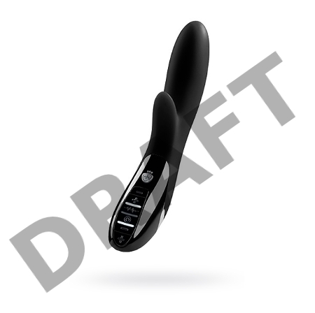 Вибратор Mystim Daring Danny  силиконовый с электростимуляцией черный, 27 см