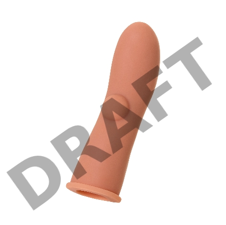 Насадка KOKOS реалистичная с имитацией пирсинга, TPE, телесная, 14.7 см